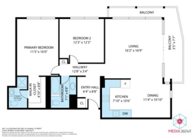 Splendid Los Feliz Towers Condominium Located at 4411 Los Feliz Boulevard #508 was Just Sold